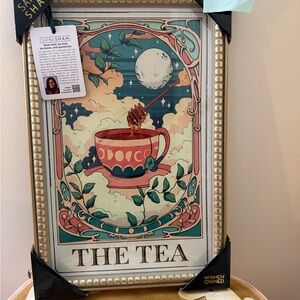 Sapna Shah The Tea Gold Framed Wall Hanging Picture
